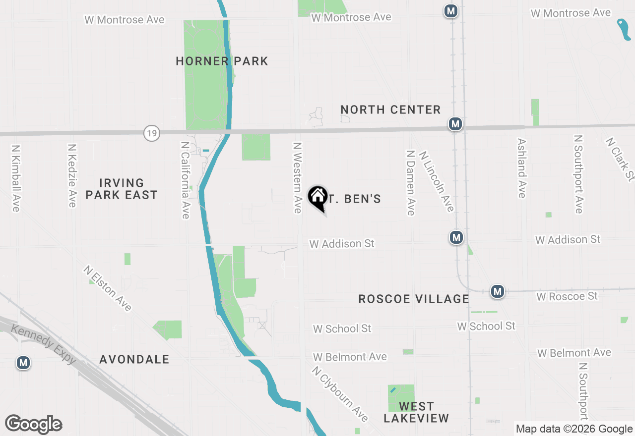 Map of 2315 W Waveland Avenue #B, Chicago, IL 60618