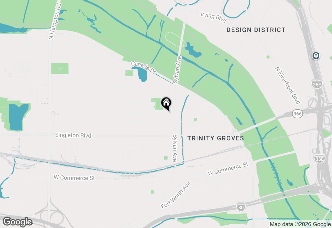 Map of 835 Nomas Street, Dallas, TX 75212