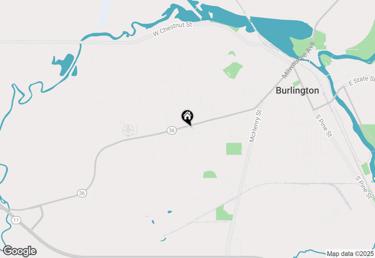 Map of 573 W State St, Burlington, WI 53105