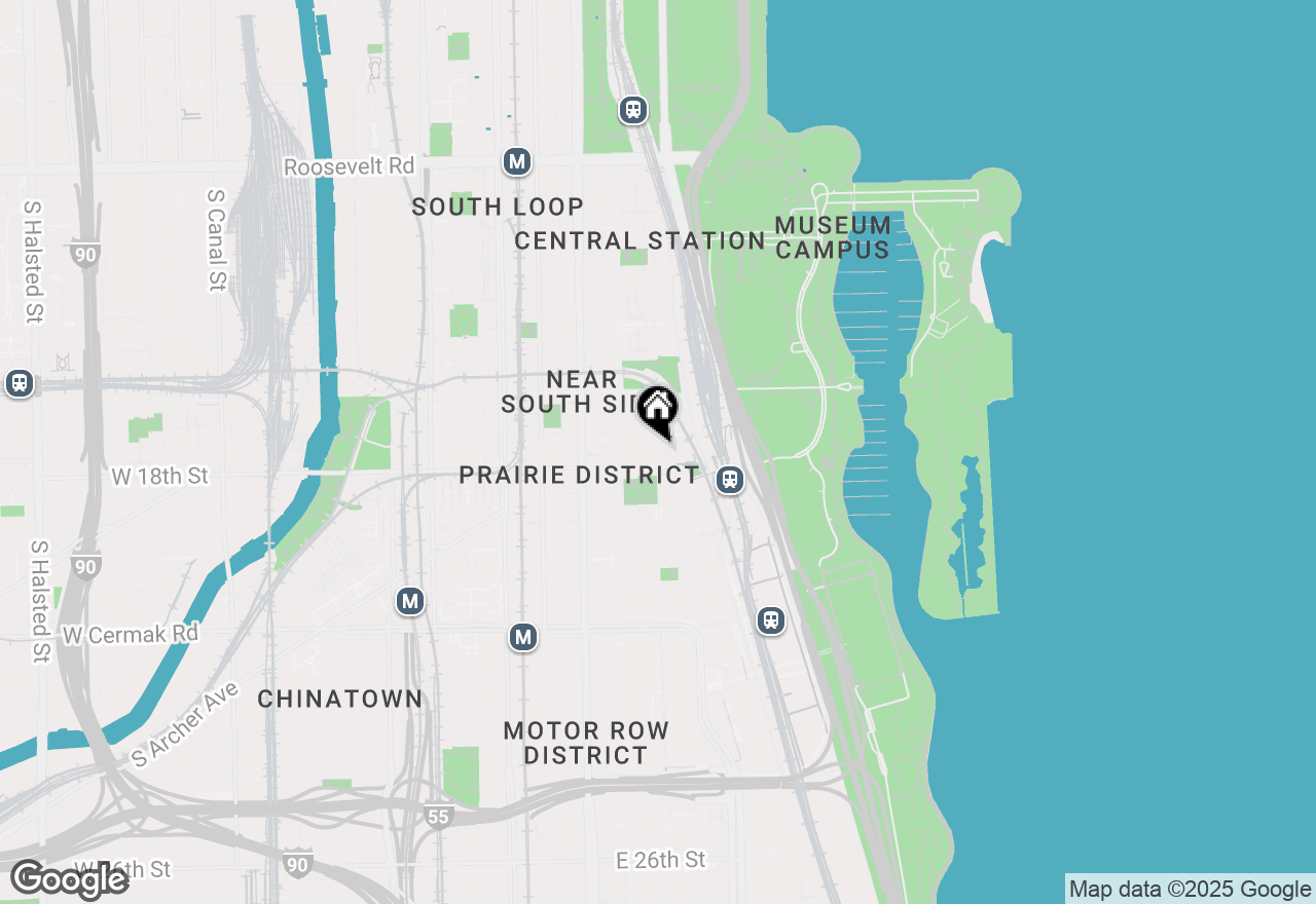 Map of 1724 S Prairie Avenue, Chicago, IL 60616