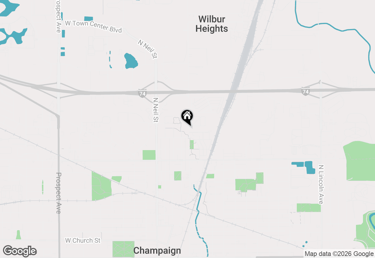 Map of 1411 N Market Street, Champaign, IL 61820