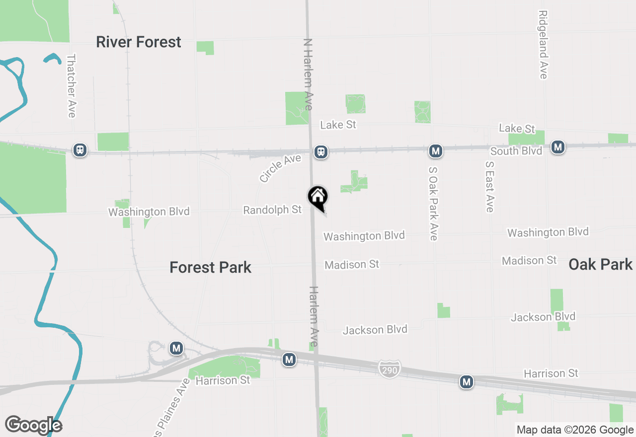 Map of 315 S Maple Avenue #1, Oak Park, IL 60302