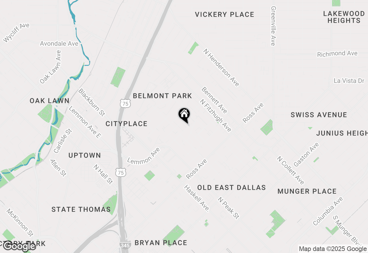 Map of 2236 Aarhus Way, Dallas, TX 75204