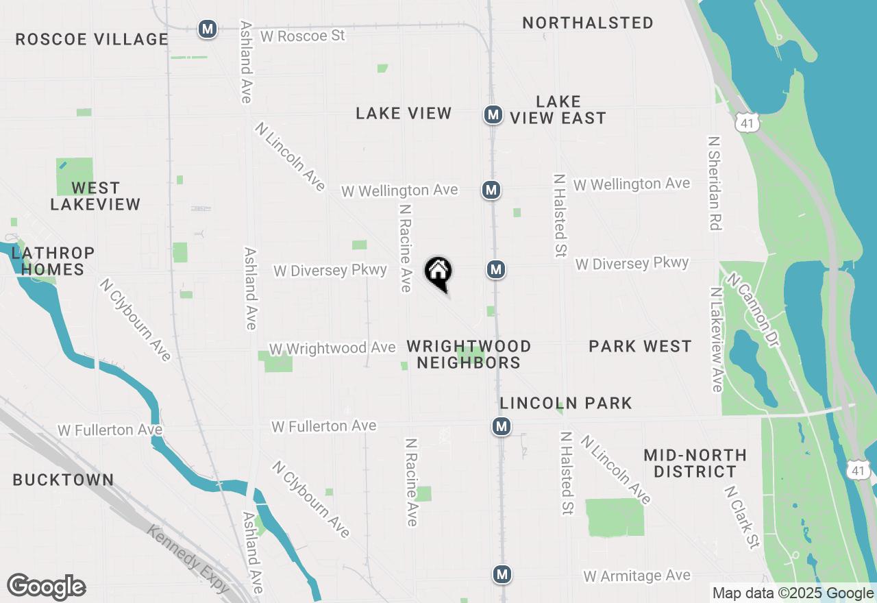 Map of 1110 W Schubert Avenue #202, Chicago, IL 60614