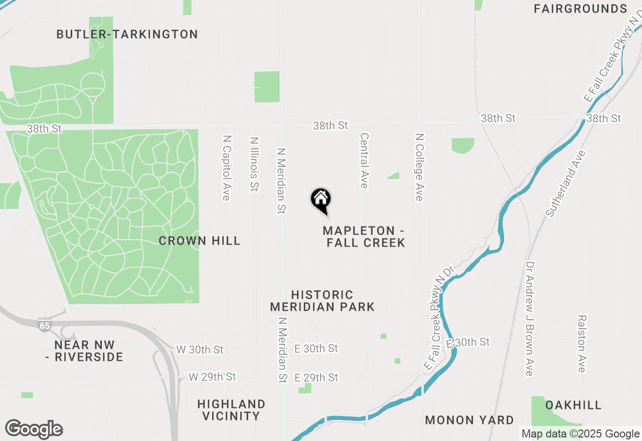 Map of 3419 N Pennsylvania Street #A2, Indianapolis, IN 46205