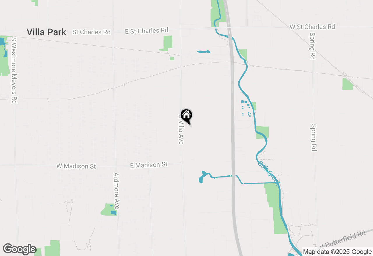 Map of 412 E Washington Street, Villa Park, IL 60181