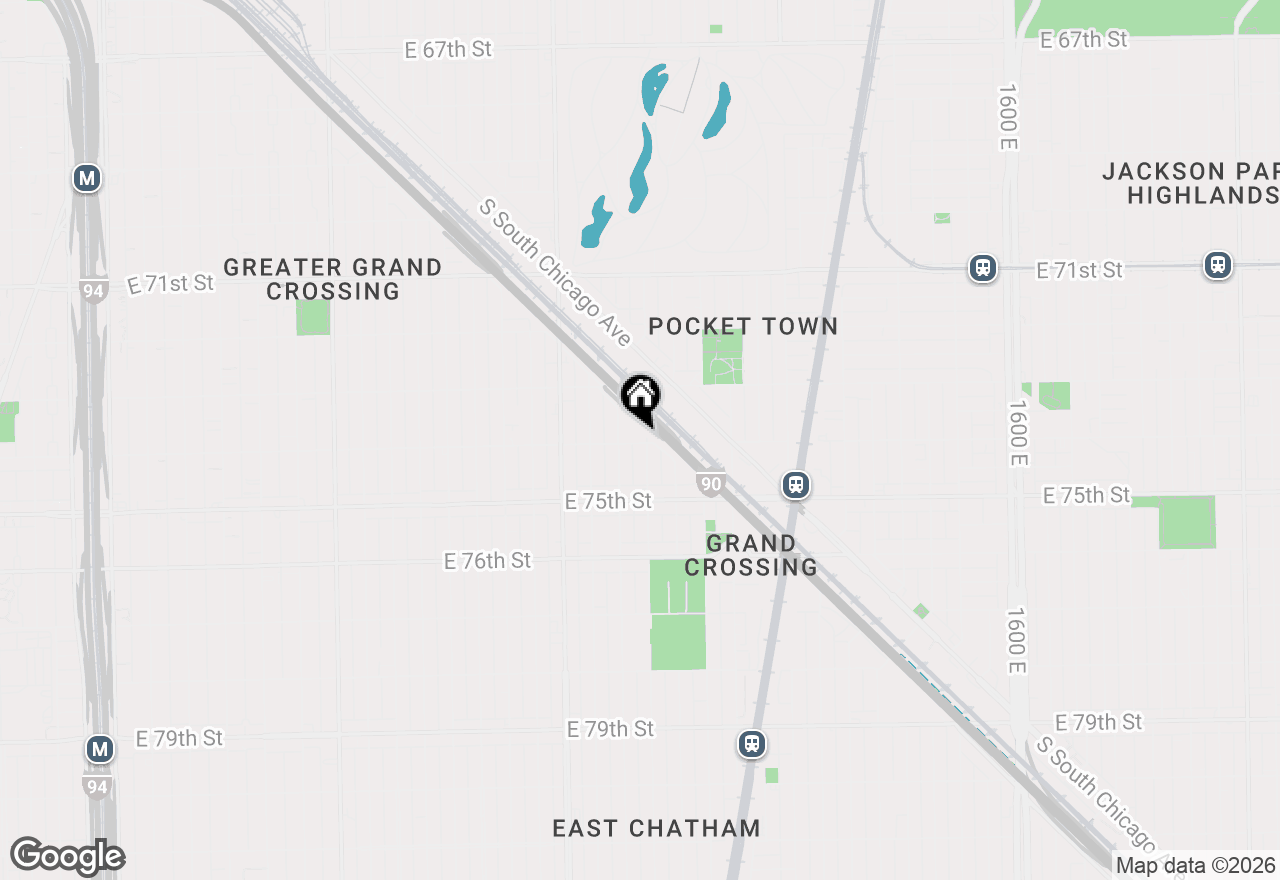 Map of 7356 S Ingleside Avenue, Chicago, IL 60619