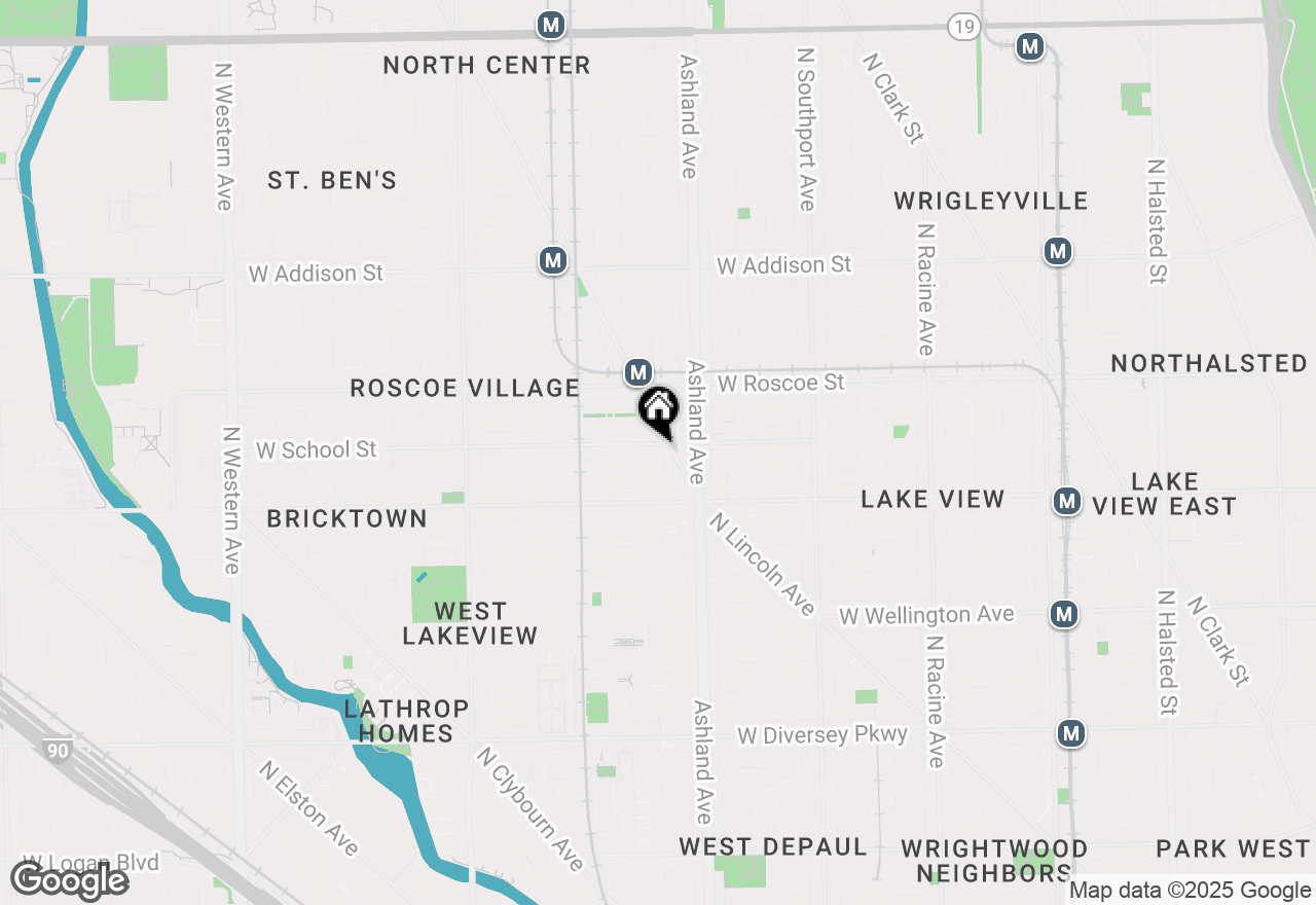 Map of 1645 W School Street #302, Chicago, IL 60657