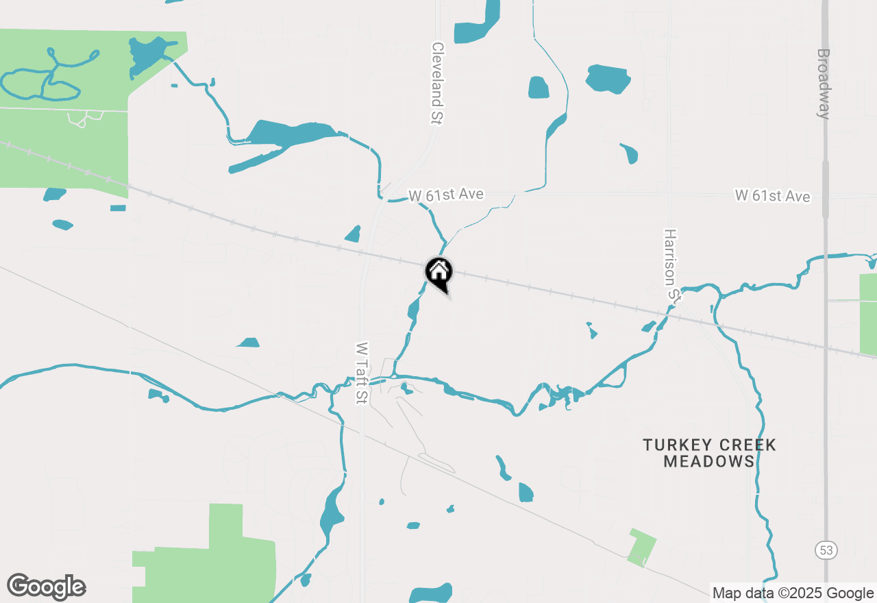 Map of 6339 Cleveland Street, Merrillville, IN 46410