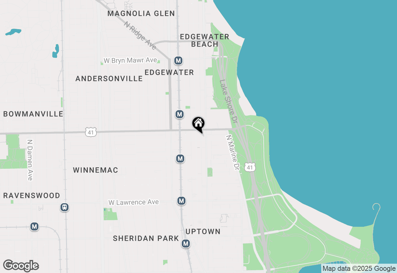 Map of 5119 N Kenmore Avenue #TERRACE, Chicago, IL 60640