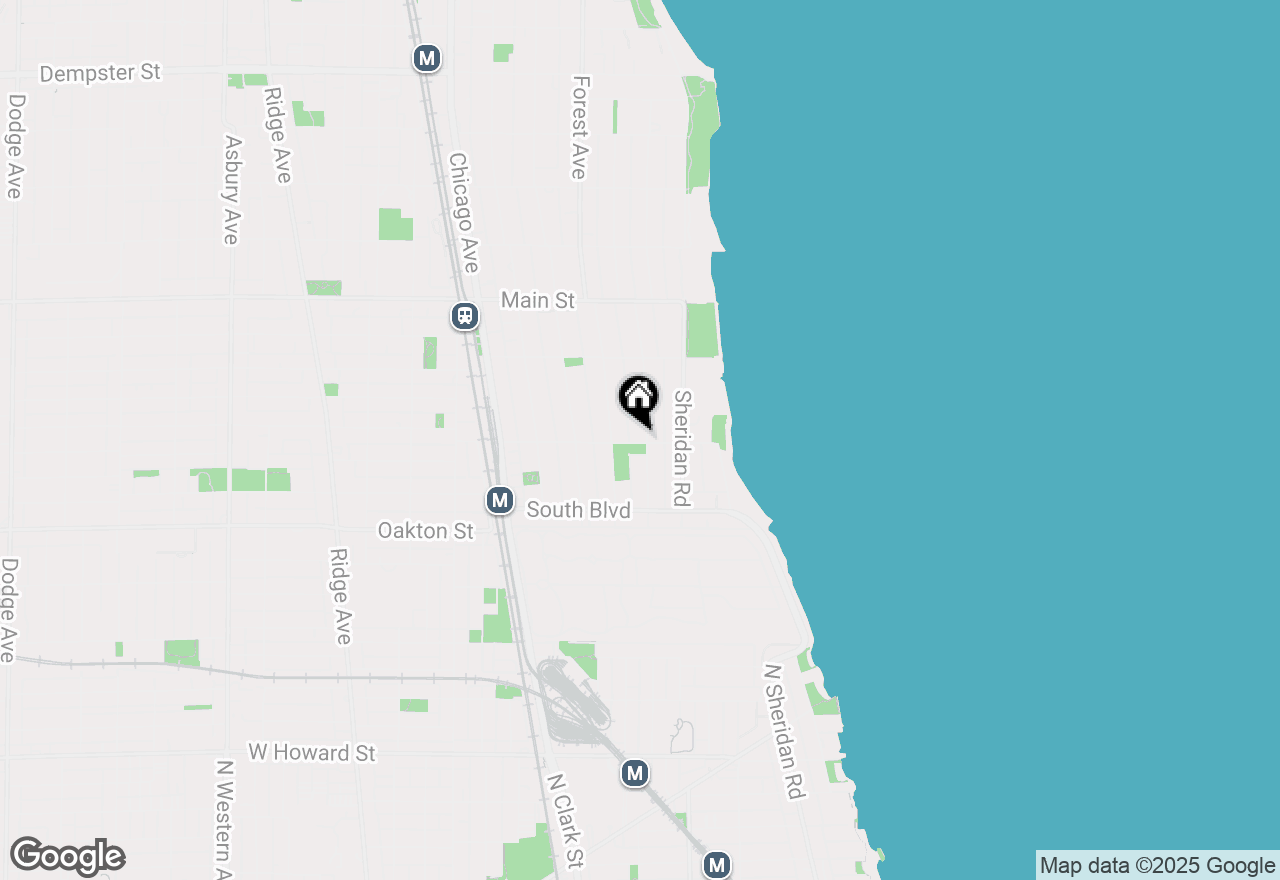 Map of 630 Michigan Avenue, Evanston, IL 60202