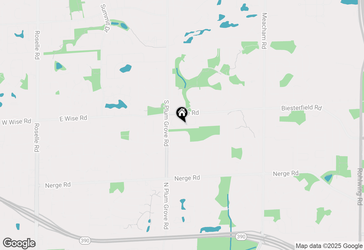 Map of 833 Thornton Court #2B, Schaumburg, IL 60193