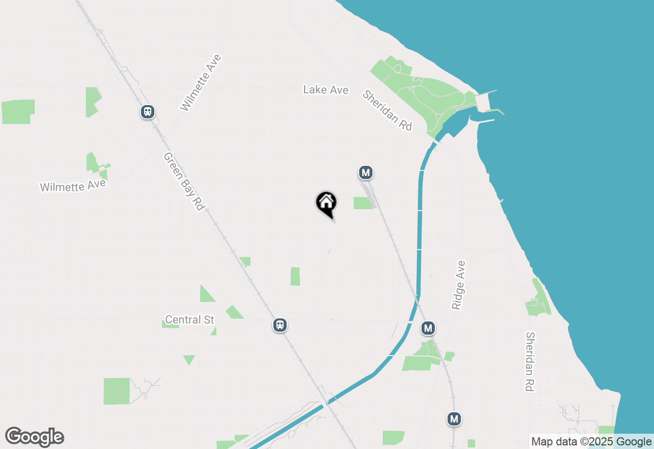 Map of 203 5th Street, Wilmette, IL 60091