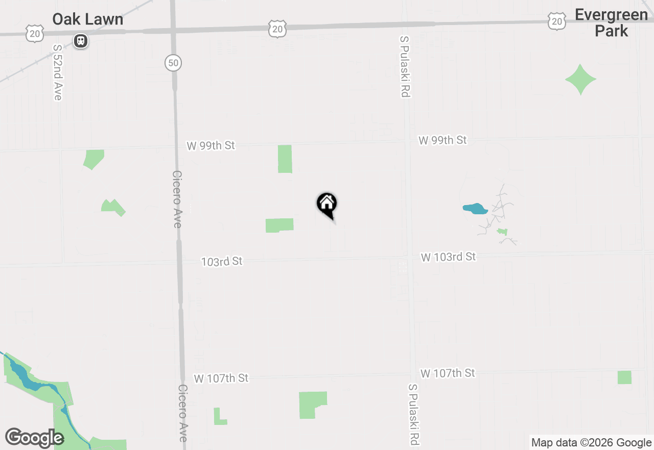 Map of 10155 Kildare Avenue, Oak Lawn, IL 60453