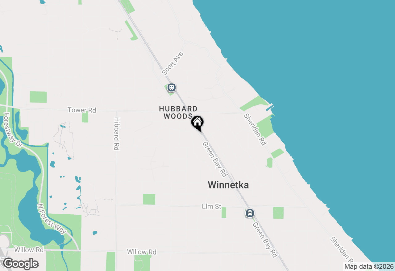 Map of 800 Green Bay Road, Winnetka, IL 60093