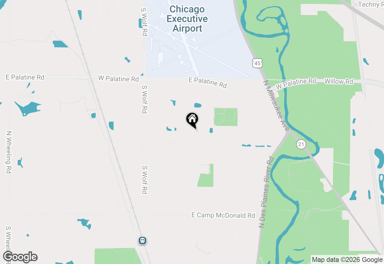 Map of 1353 Cove Drive #207B, Prospect Heights, IL 60070