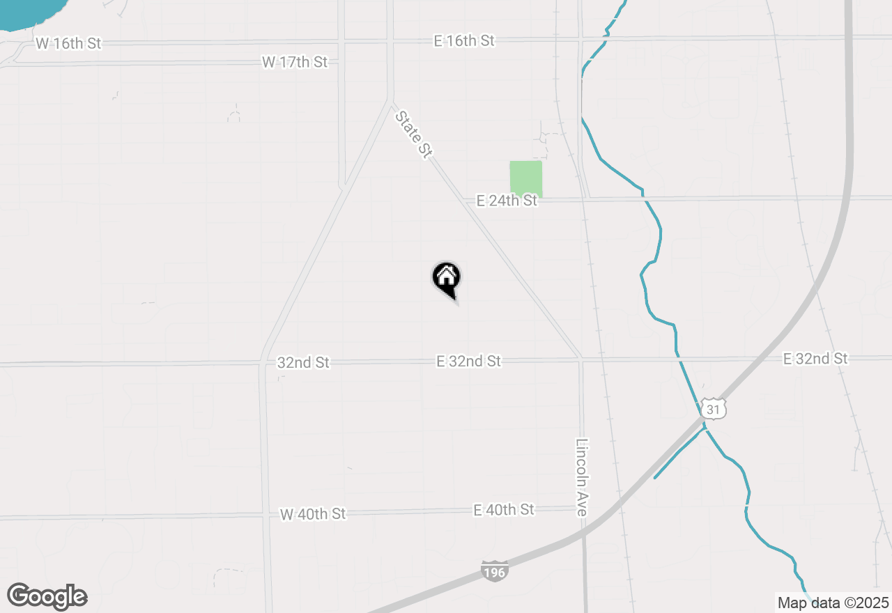 Map of 32 E 29th Street, Holland, MI 49423