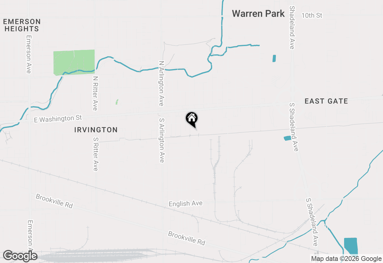 Map of 133 S Sheridan Avenue, Indianapolis, IN 46219