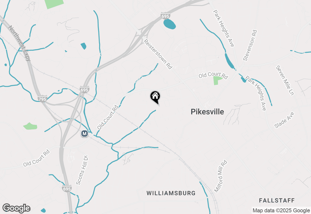 Map of 79 Greenwich Place #79, Baltimore, MD 21208
