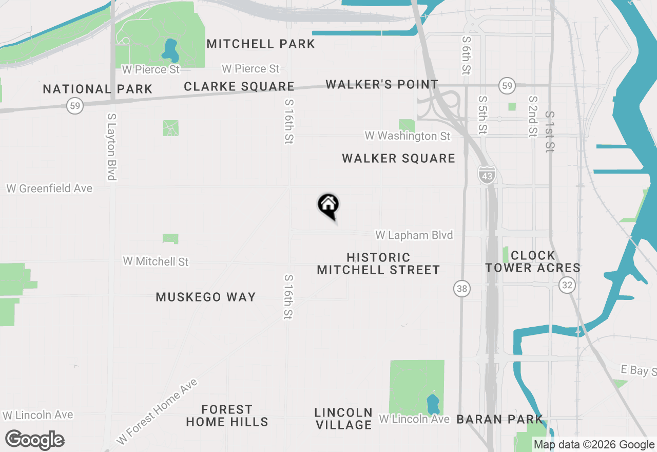 Map of 1565 S 14th St #1567, Milwaukee, WI 53204
