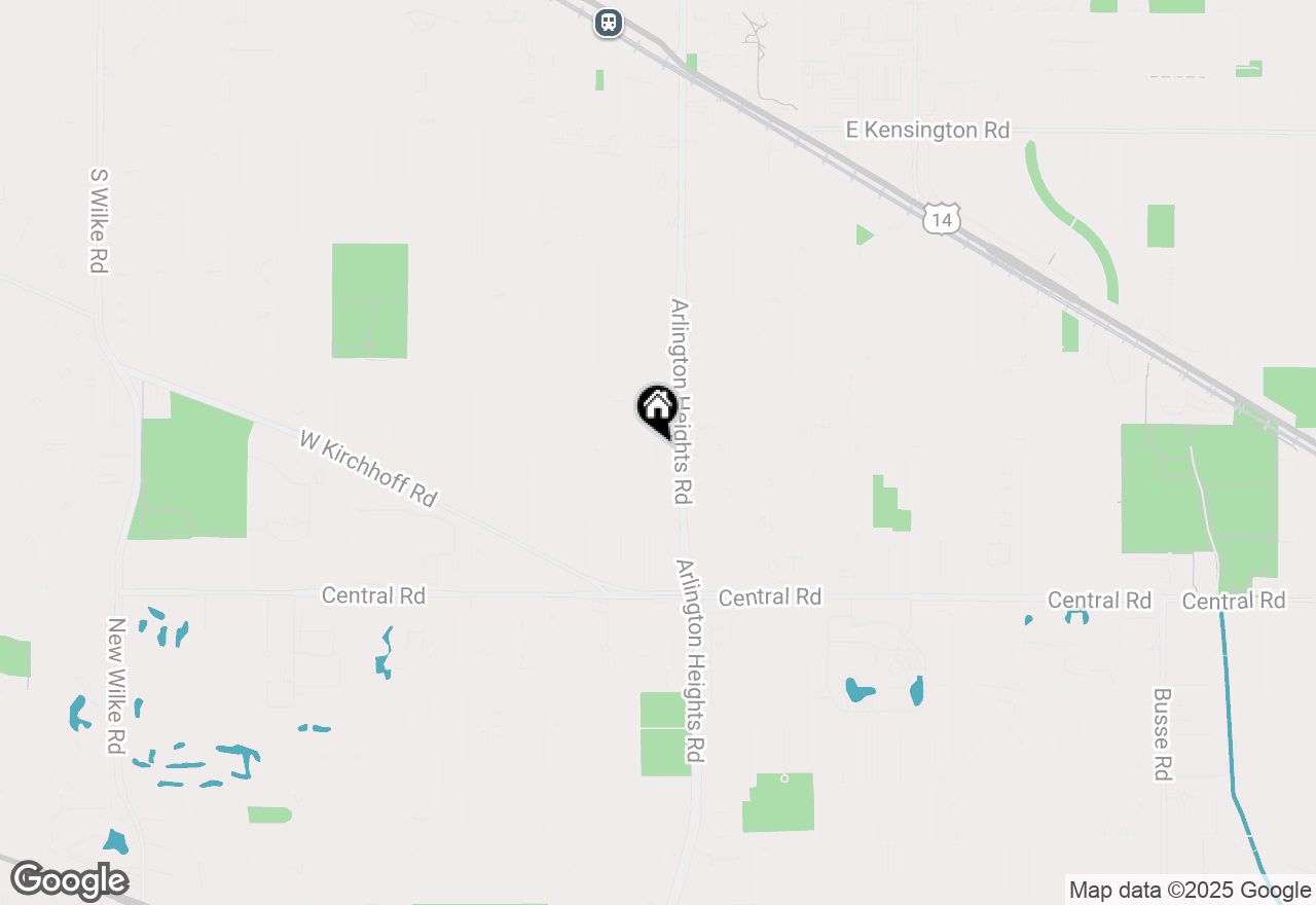 Map of 723 S Evergreen Avenue, Arlington Heights, IL 60005