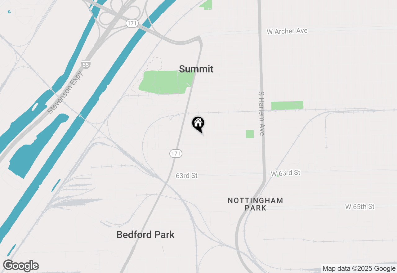 Map of 7546 W 61st Street, Summit, IL 60501