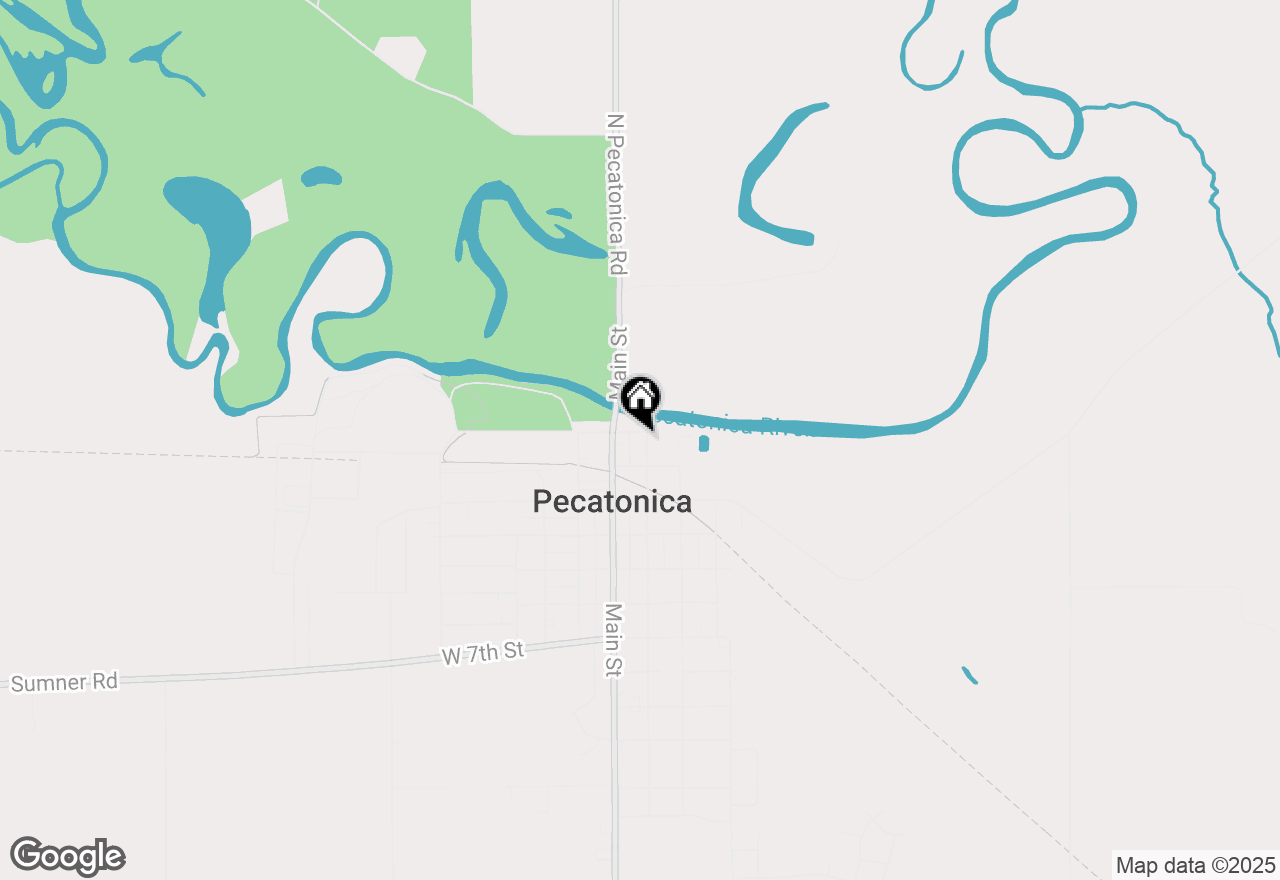 Map of 211 Washington Street, Pecatonica, IL 61063