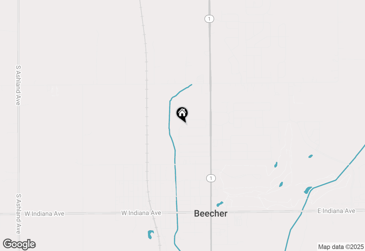 Map of 1036 Catalpa Street, Beecher, IL 60401