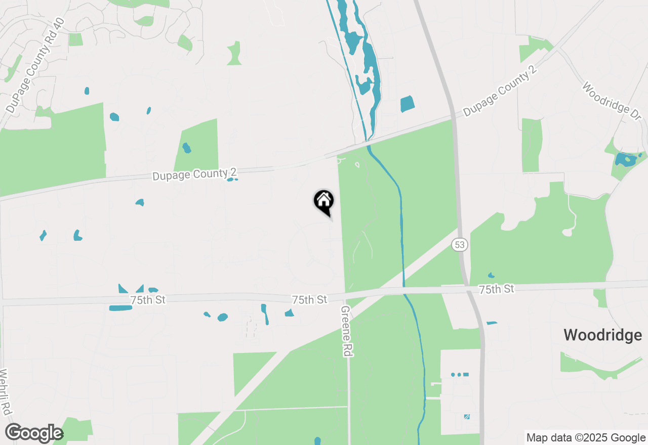 Map of 23 Hampton Circle, Naperville, IL 60540