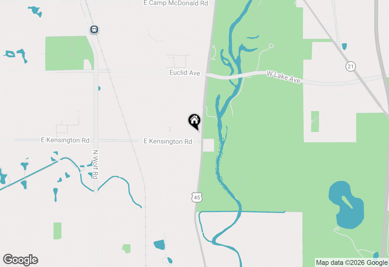 Map of 810 N River Road #1C, Mount Prospect, IL 60056