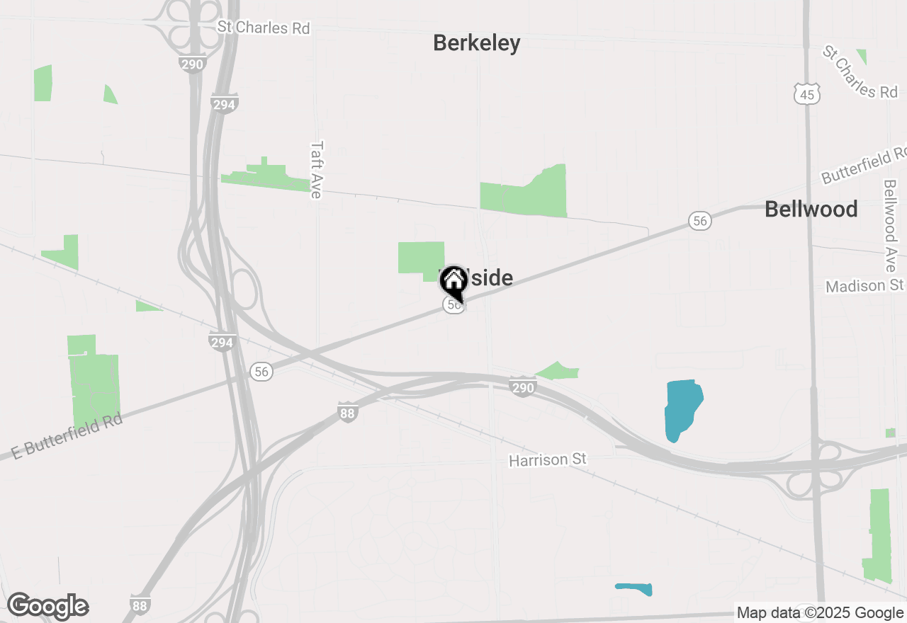 Map of 4843 Butterfield Road, Hillside, IL 60162