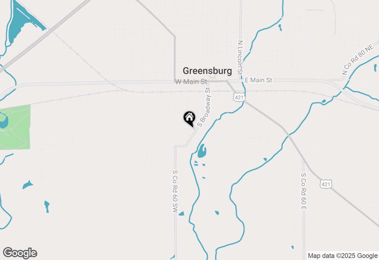 Map of 604 S Monfort Street, Greensburg, IN 47240