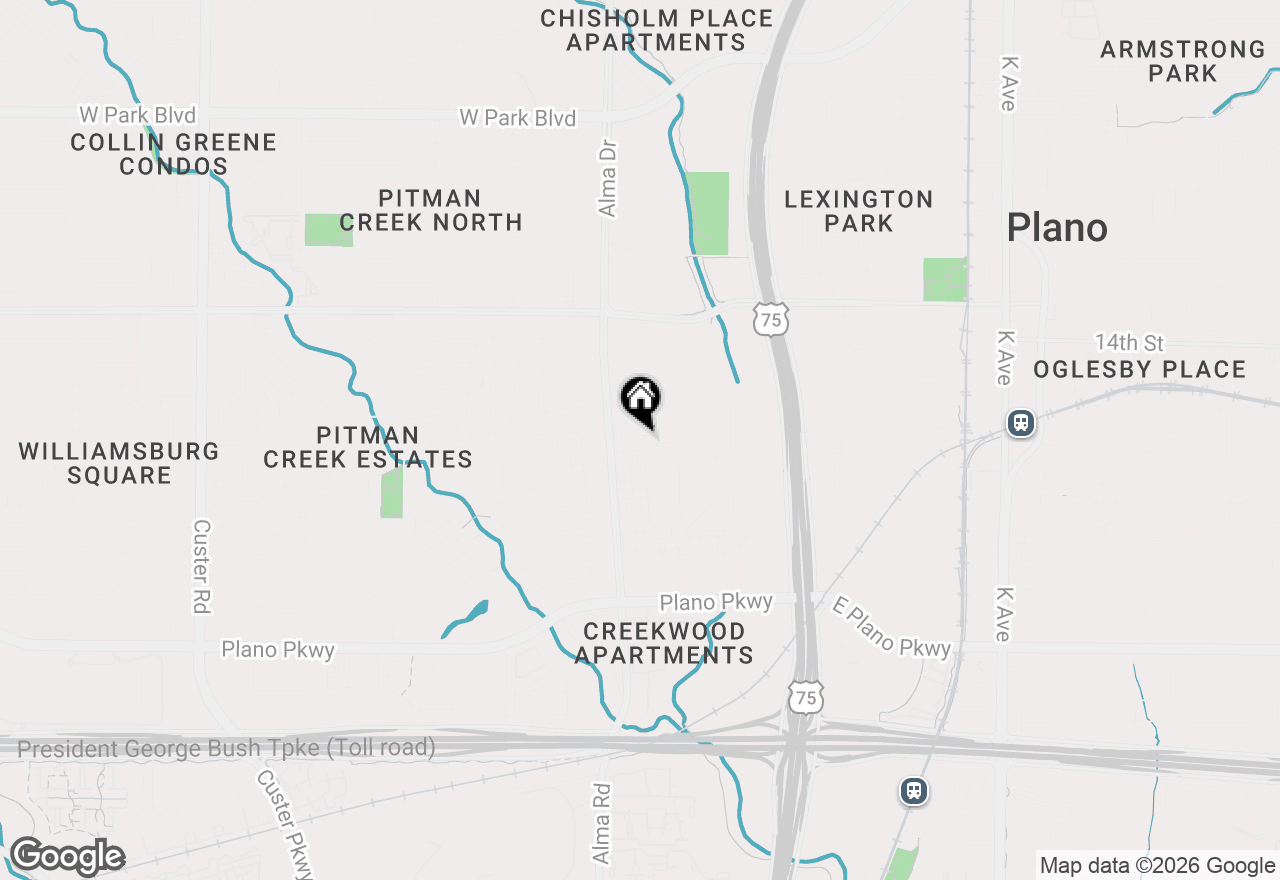 Map of 827 Pedernales Drive, Plano, TX 75075