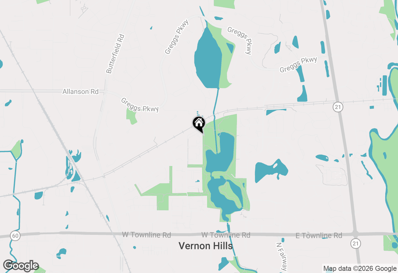 Map of 5 Cedar Court #5, Vernon Hills, IL 60061