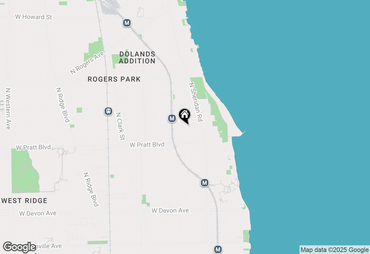 Map of 6916 N Lakewood Avenue #108, Chicago, IL 60626