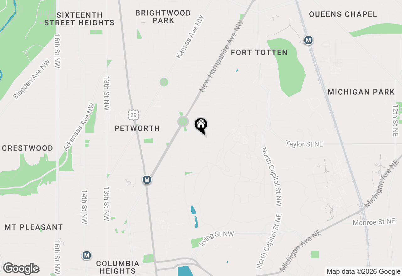 Map of 4107 4th Street Nw, Washington, DC 20011