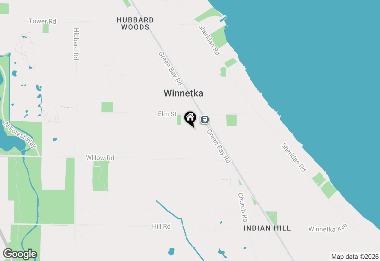 Map of 812 Oak Street #202, Winnetka, IL 60093