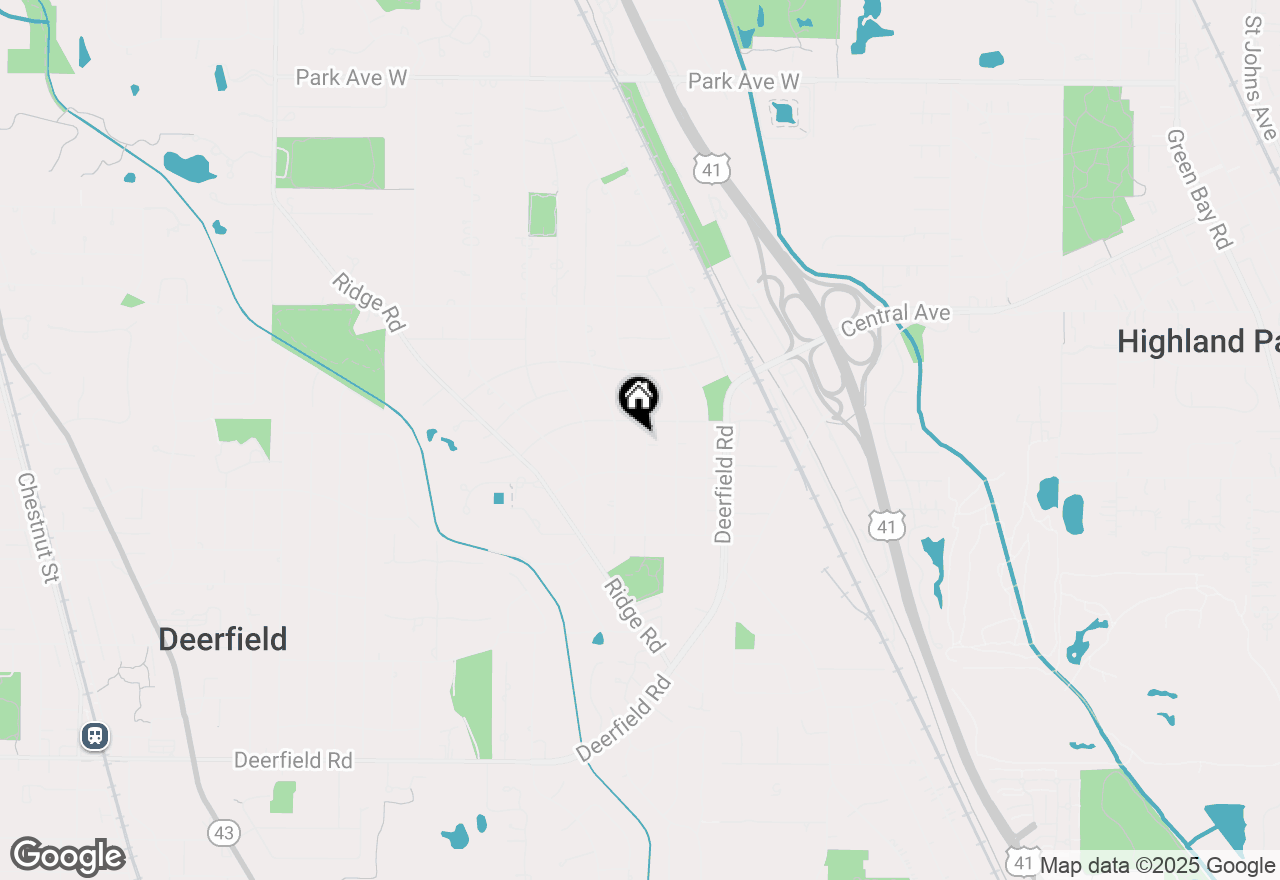 Map of 1366 Cavell Avenue, Highland Park, IL 60035