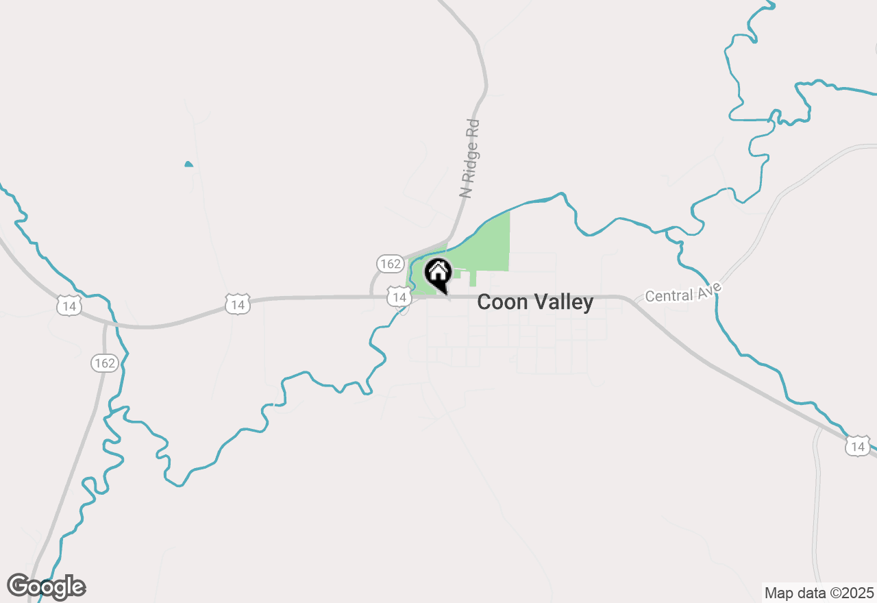 Map of 102 Central Ave, Coon Valley, WI 54623