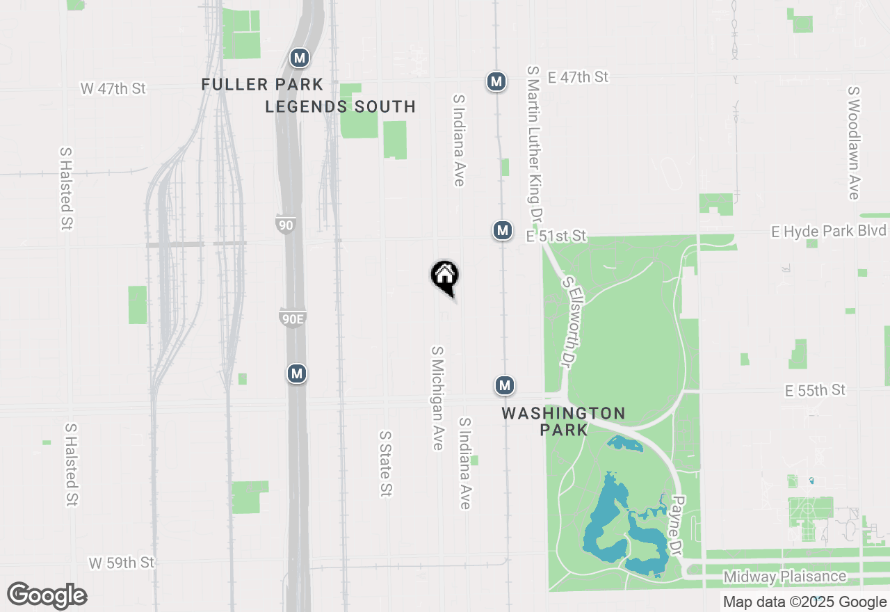 Map of 5237 S Michigan Avenue #1N, Chicago, IL 60615