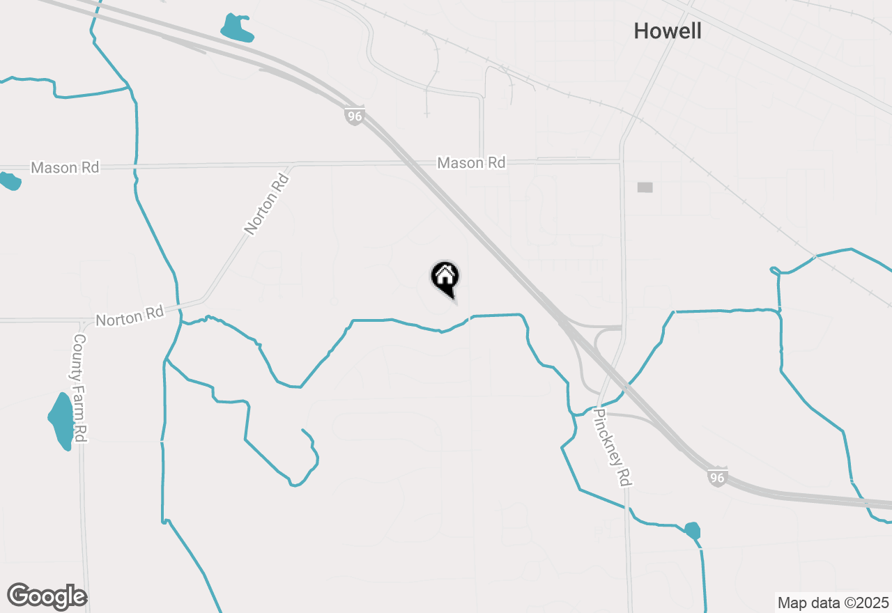Map of 552 Hewitt Street, Howell, MI 48843