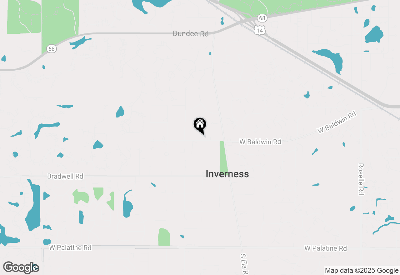 Map of 358 Windsor Lane, Inverness, IL 60010