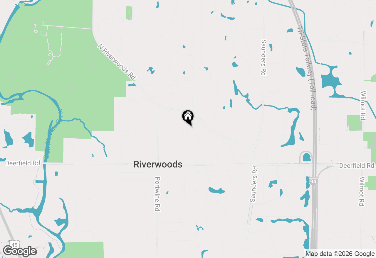 Map of 1005 Hiawatha Lane, Riverwoods, IL 60015