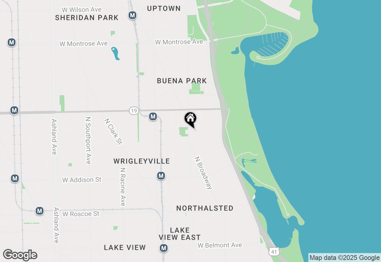 Map of 3833 N Broadway Street #620, Chicago, IL 60613