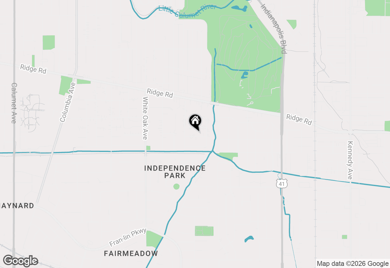 Map of 1841 Lambert Lane, Munster, IN 46321