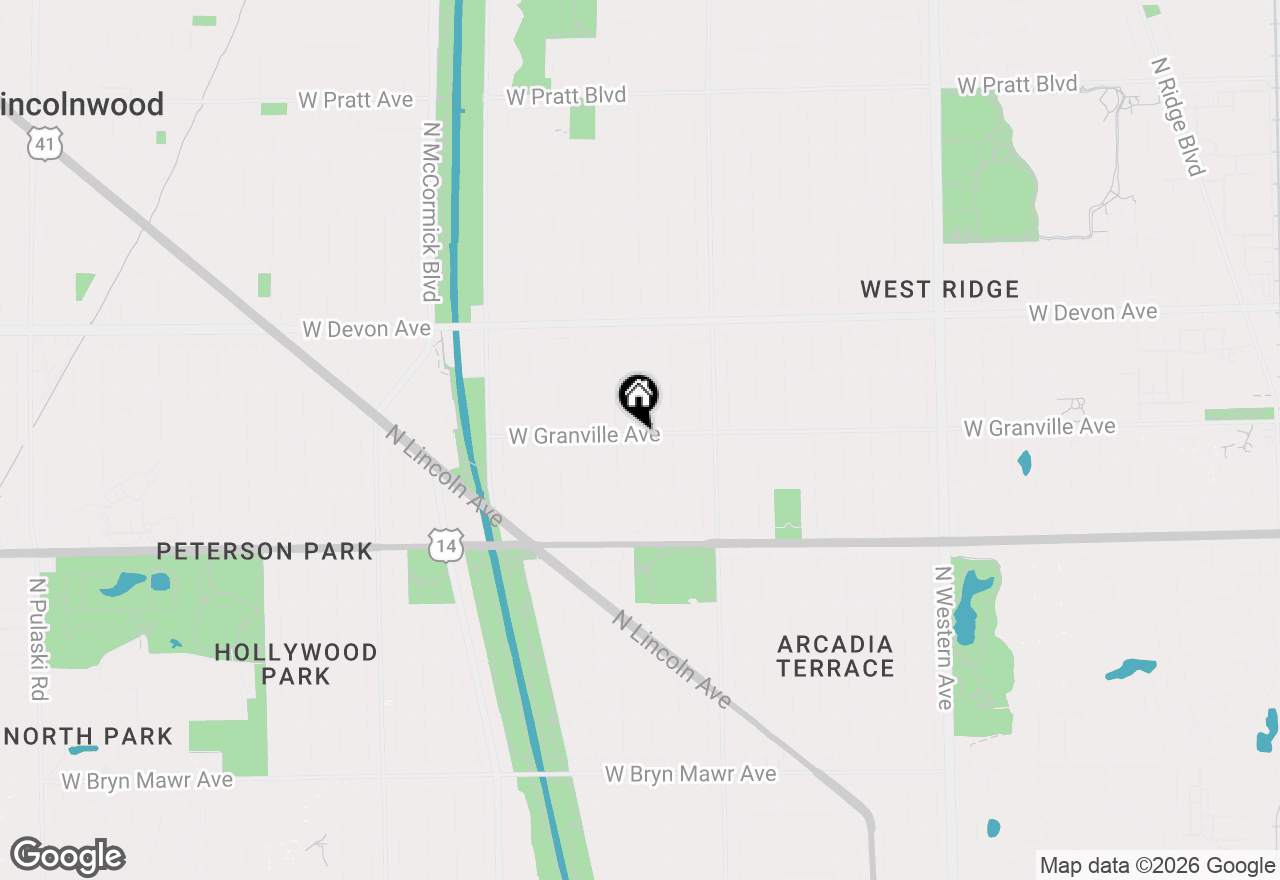 Map of (Address confidential), Chicago, Illinois 60659