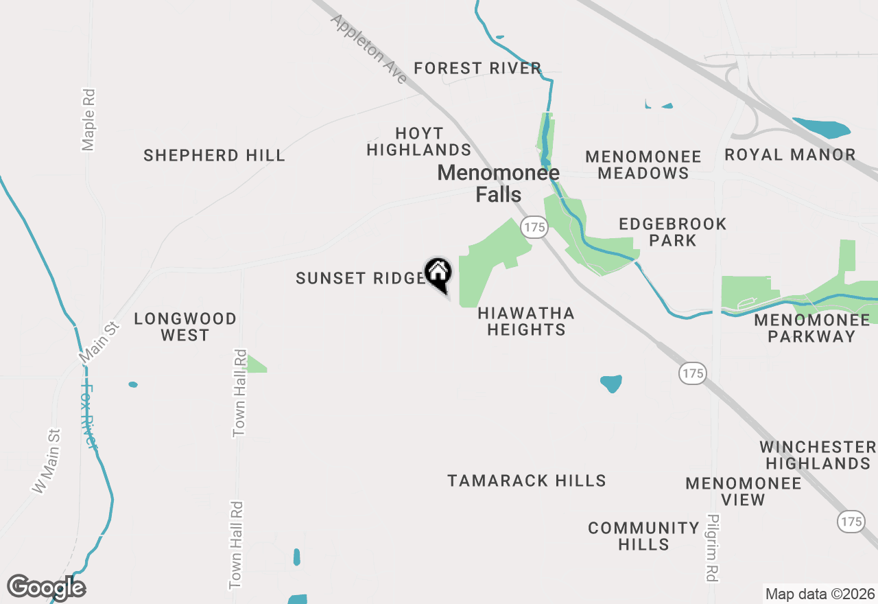 Map of N85W17007 Lee Pl, Menomonee Falls, WI 53051