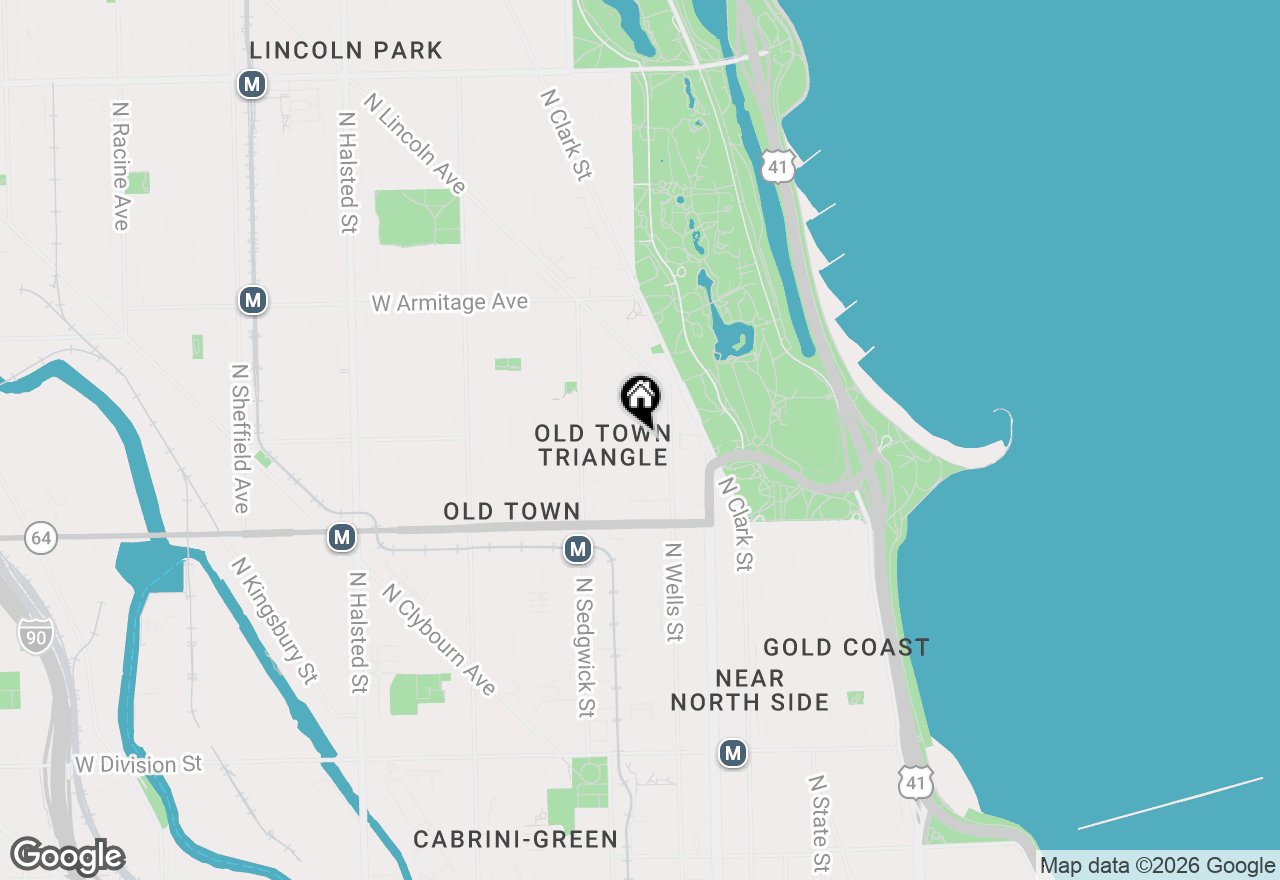 Map of 230 W Saint Paul Avenue, Chicago, IL 60614