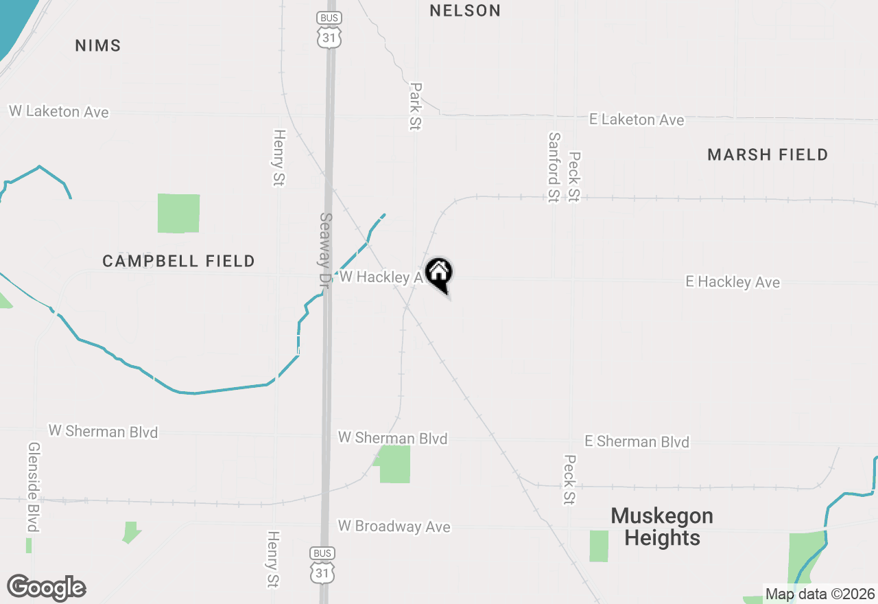 Map of 2228 9th Street, Muskegon, MI 49444