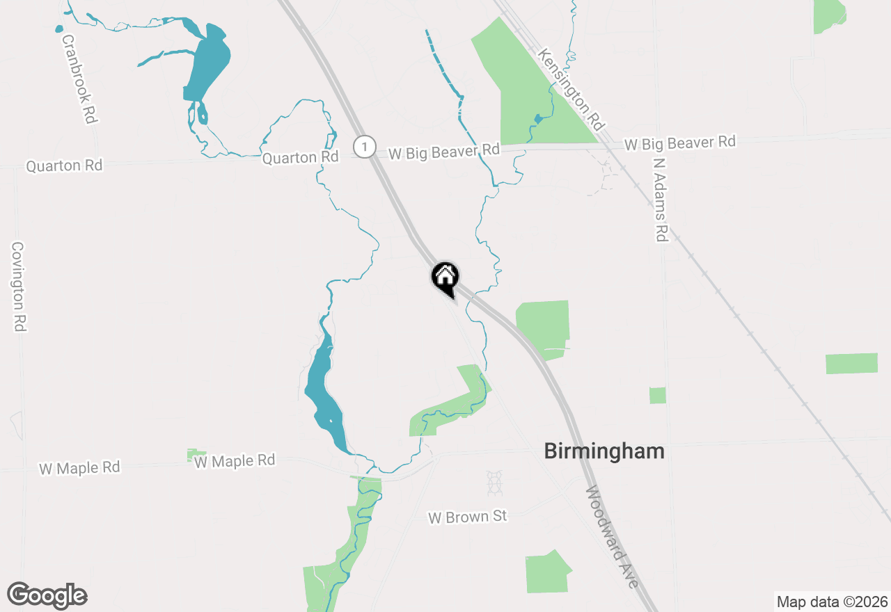 Map of 885 N Old Woodward Avenue #15, Birmingham, MI 48009